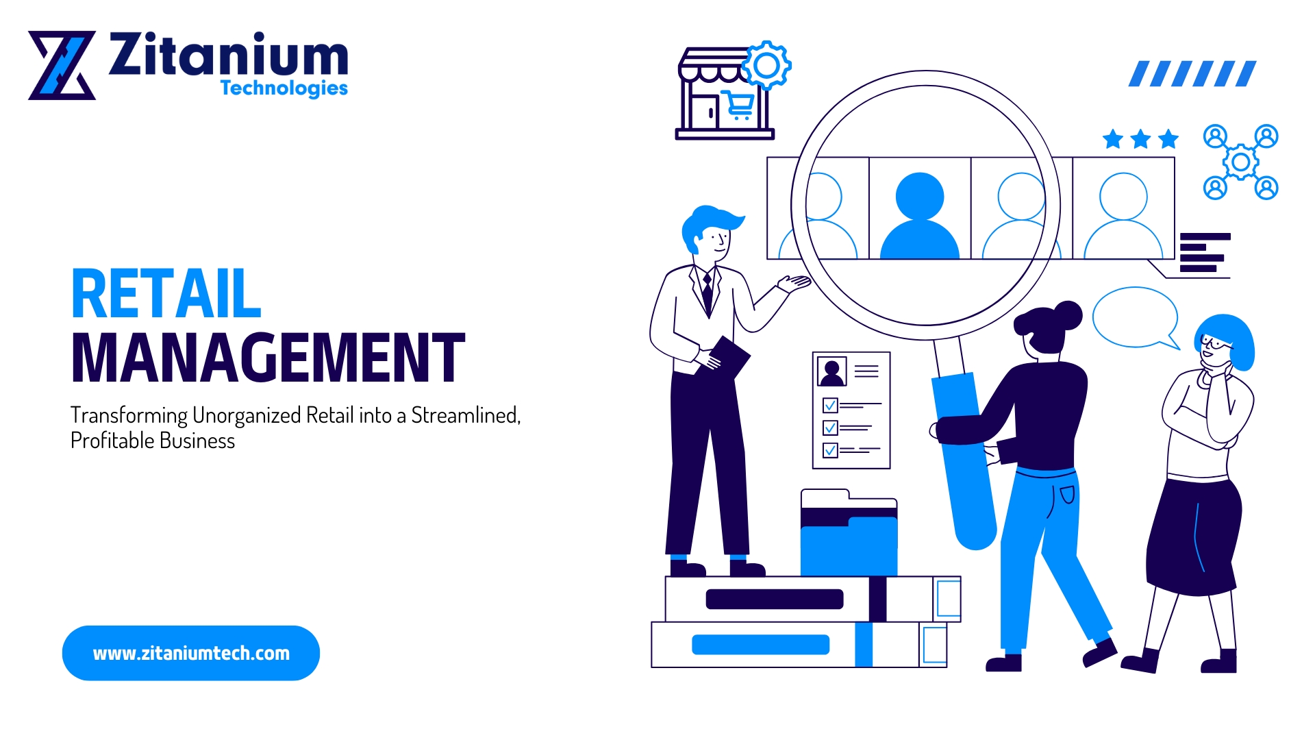 Blue and White Illustrative HR Performance Management Consulting Presentation (1)